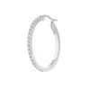 Hot Orecchino a cerchio 28,50mm con zirconi Orecchini