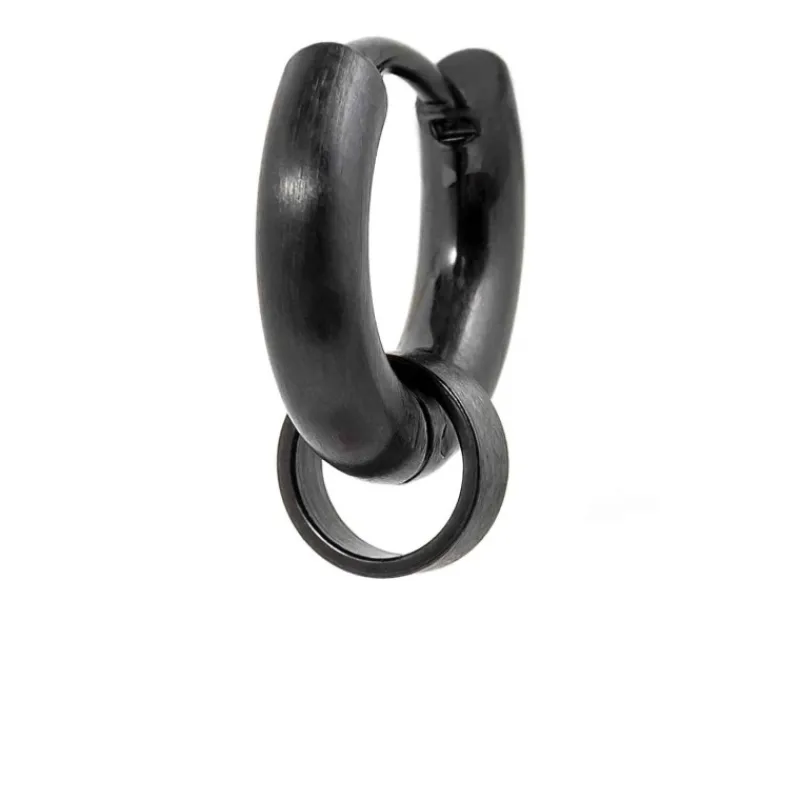 Hot Orecchino a cerchio 14mm con anello per charm Orecchini