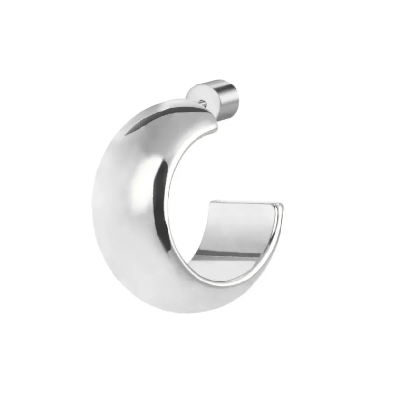 Hot Orecchino a lobo a cerchietto 1,8cm con chiusura perla Orecchini
