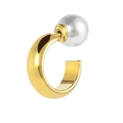 Clearance Orecchino a lobo a cerchietto 1,5cm con chiusura perla Orecchini