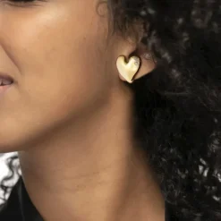 Fashion Orecchino a lobo cuore irregolare 2,1cm Orecchini