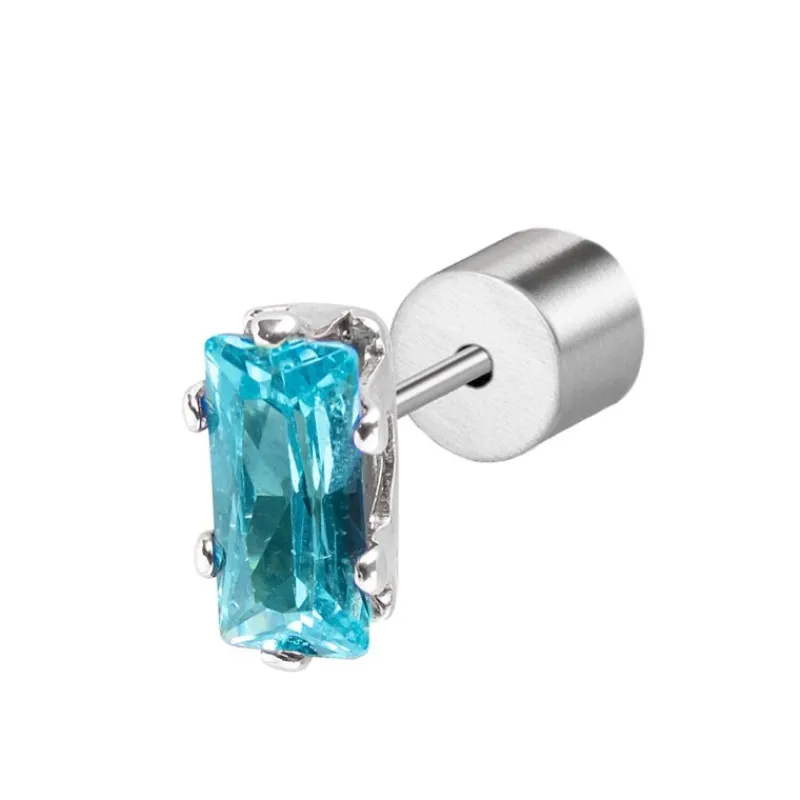 Clearance Orecchino a lobo zircone baguette Orecchini