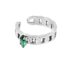 Fashion Orecchino ear cuff con zircone Orecchini