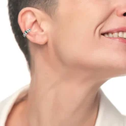 Fashion Orecchino ear cuff con zircone Orecchini