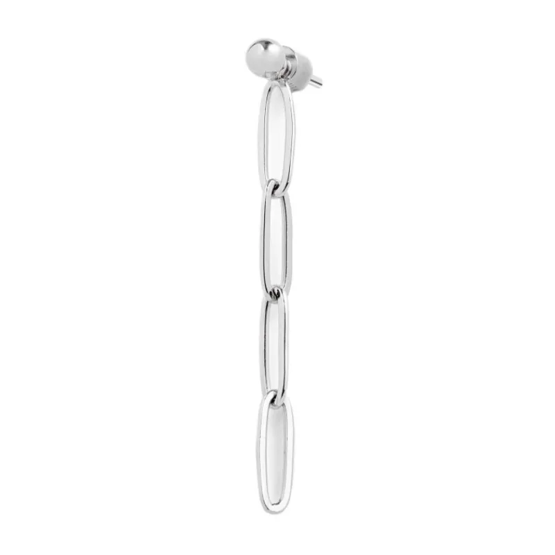 Outlet Orecchino pendente catena maglia larga Orecchini