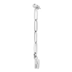 Outlet Orecchino pendente catena maglia larga Orecchini