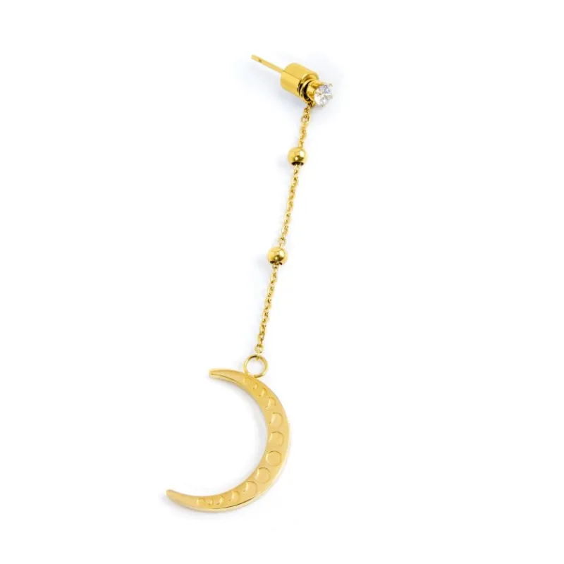 Hot Orecchino pendente luna madreperla Orecchini