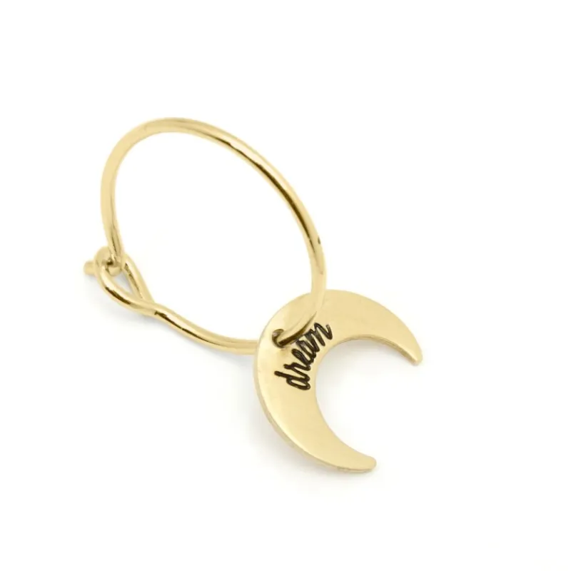 Clearance Orechino a cerchio luna dream Orecchini