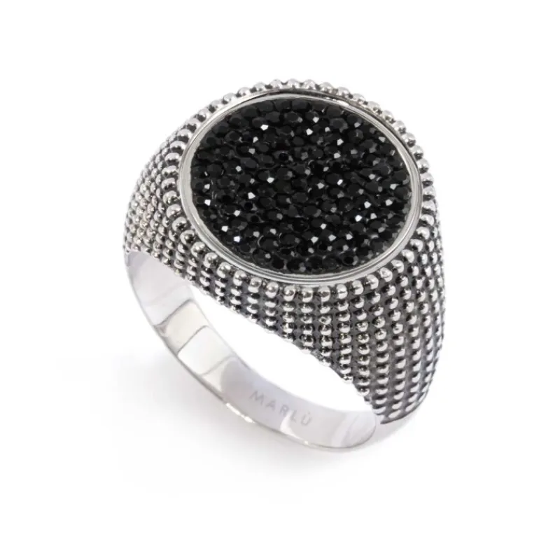 Discount Piastrina tonda con cristalli changy Changy